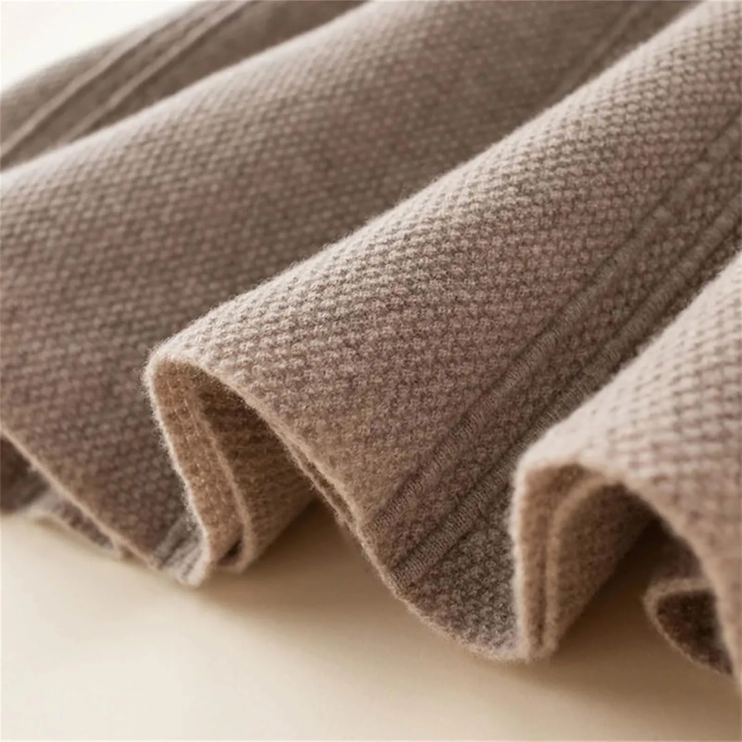 100% Merino Wool Skirt Women's High Waist Knitted Umbrella Skirt Autumn and Winter Skirt