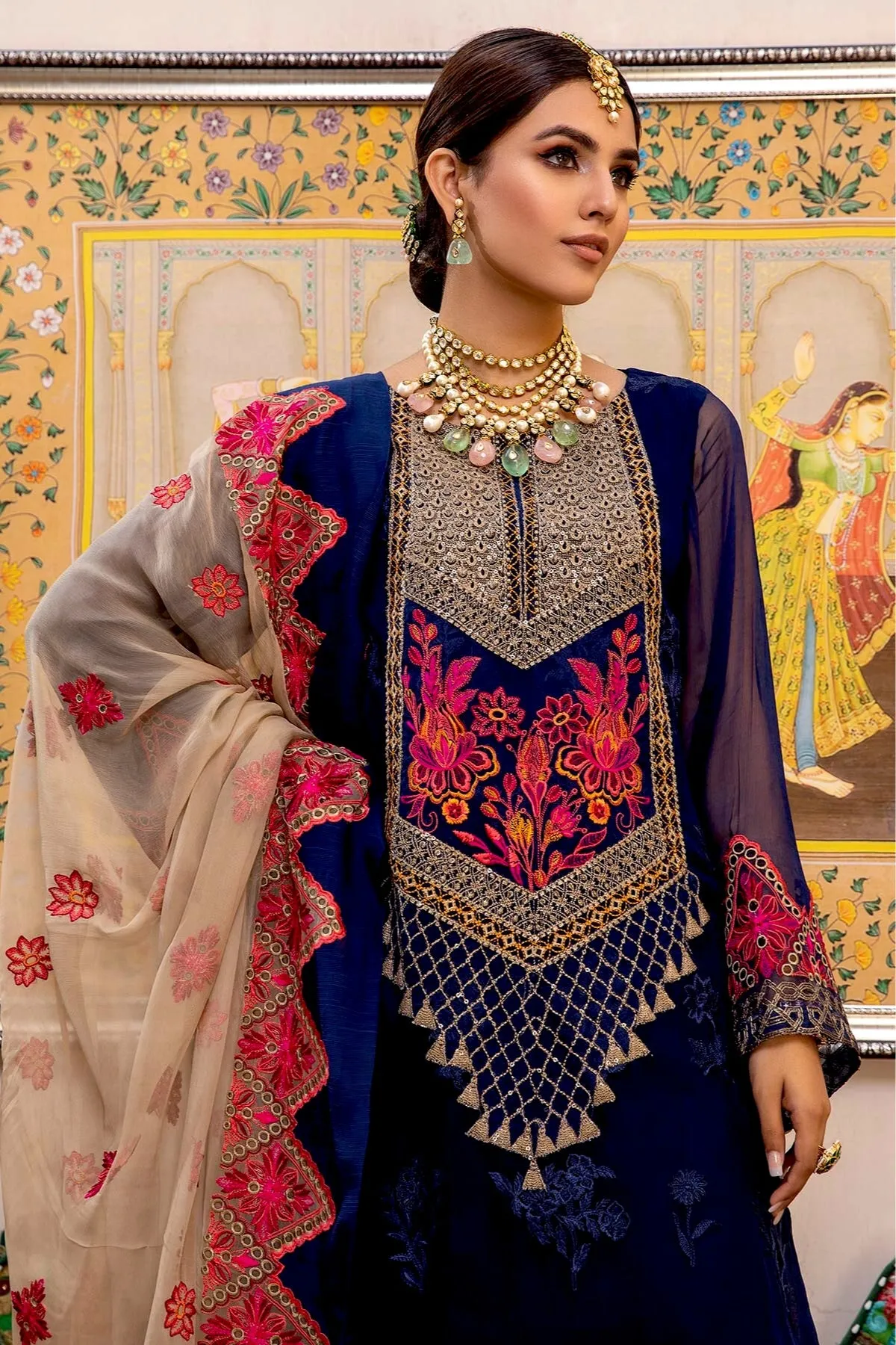 Charizma Celine Embroidered Chiffon Collection – CCE-04