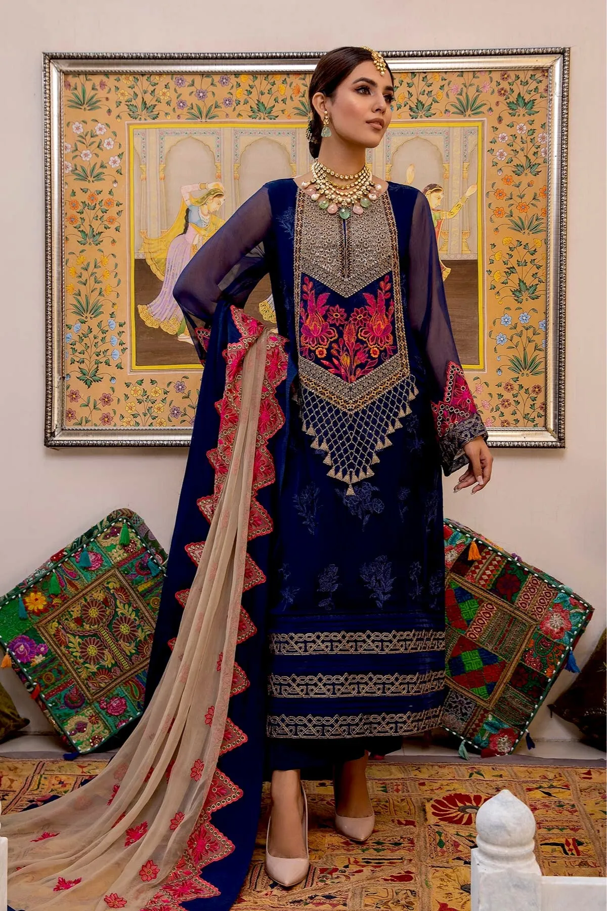 Charizma Celine Embroidered Chiffon Collection – CCE-04