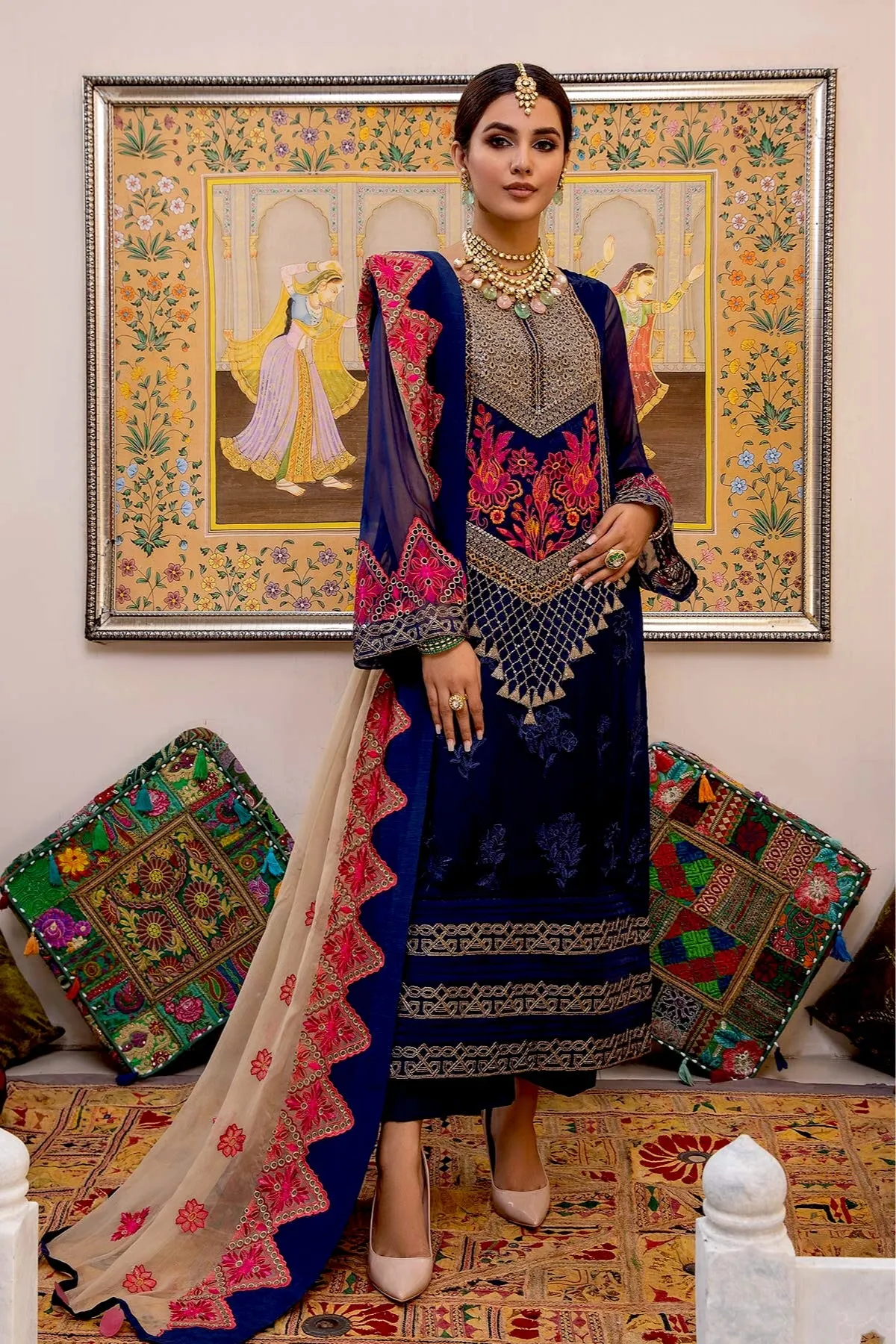 Charizma Celine Embroidered Chiffon Collection – CCE-04