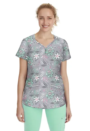 HH Premiere Label - Women's Cool Mint Isabel Print Scrub Top