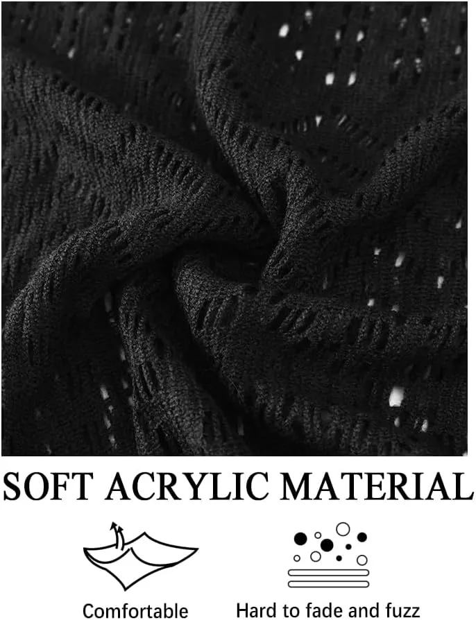 Knit Shawl Wraps Tassel Open Front Poncho Cape for Women, Ladies Fringed Knitted Cardigan for Fall Winter
