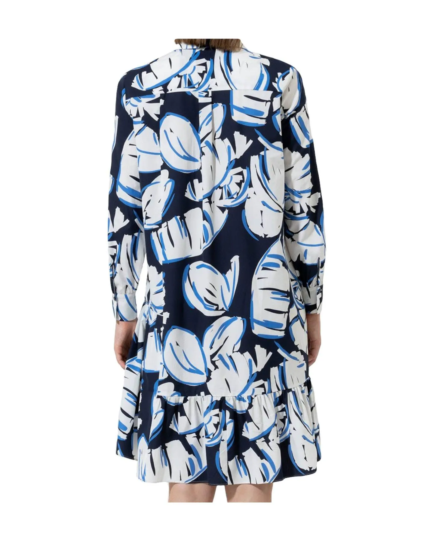 Leaf Print Polo Dress