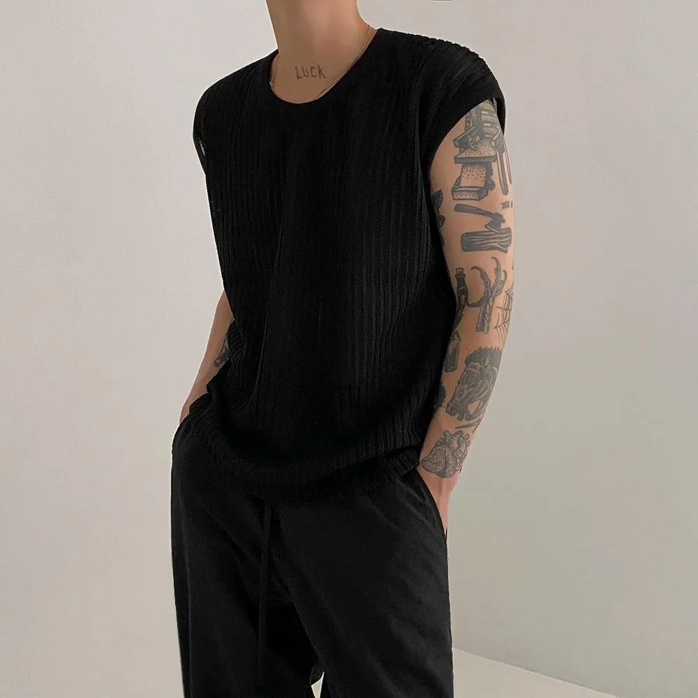 OH Ribbed See Through Vest
