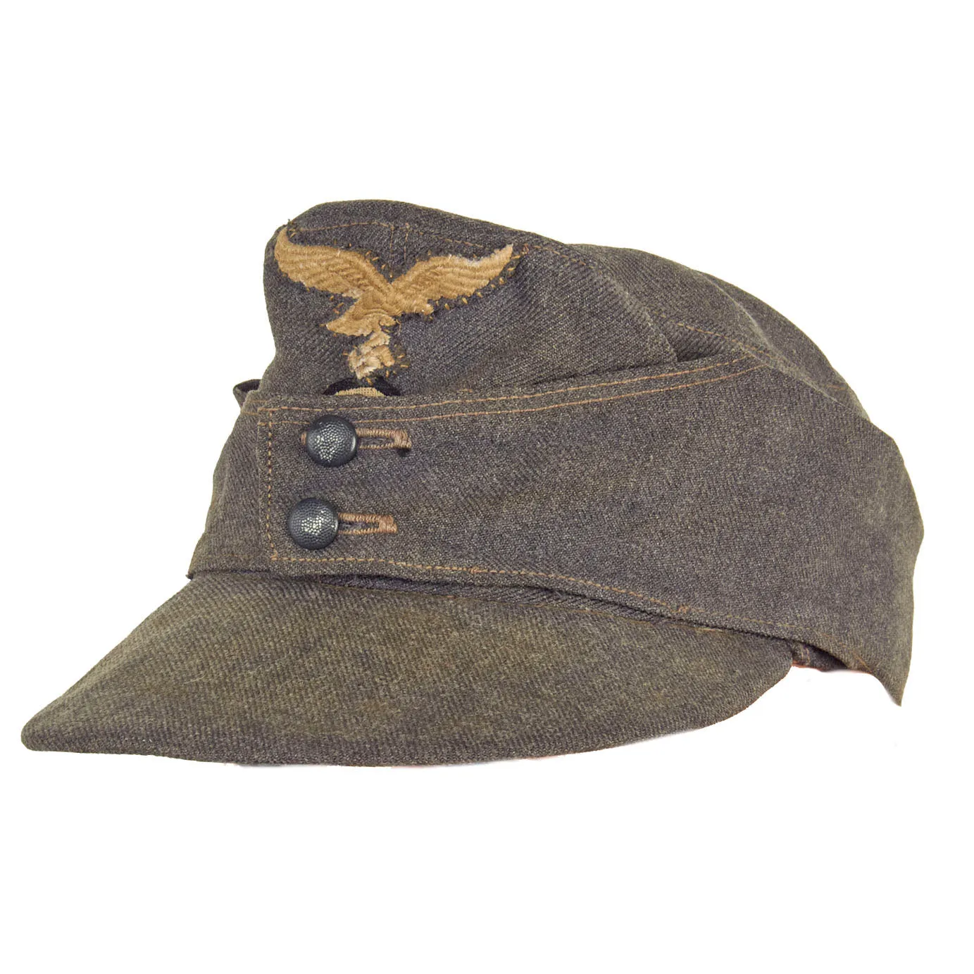 Original German WWII Luftwaffe M43 Einheitsmütze Wool Field Cap - Size 57cm