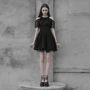 Women's Cape Sleeved Punk Dress
