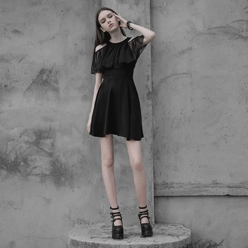 Women's Cape Sleeved Punk Dress